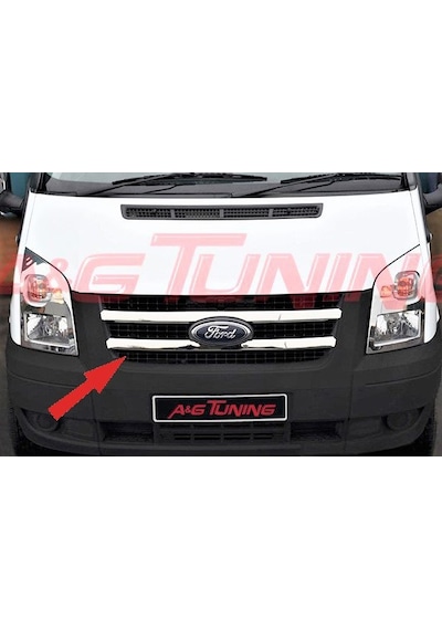 Ford Transit Krom Ön Panjur 2007-2010 2 Parça Paslanmaz Çelik N11.4803