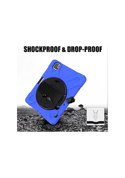 Apple Uyumlu iPad Pro11 (2021-2020-2018) Kılıf Shockproof 3 Katmanlı Standlı