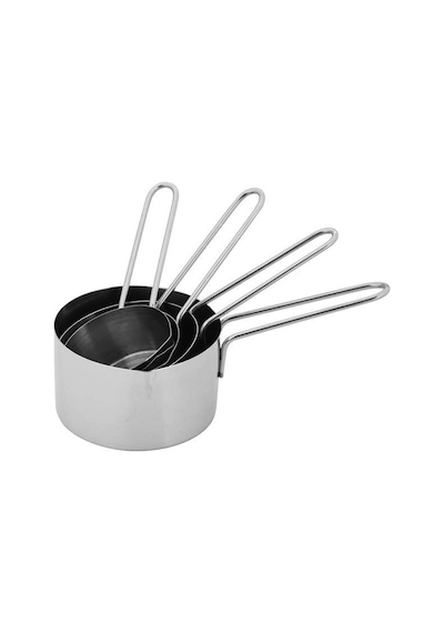 Metal Paslanmaz Ölçü Kaşıkları Ölçek Seti 4 Lü Standart