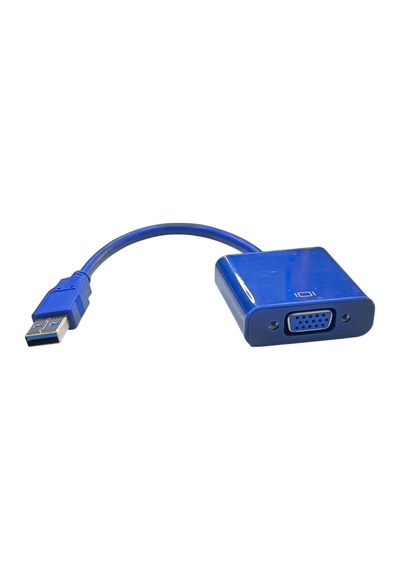 Usb'den Vga'ya Çevirici Dönüştürücü Kablo Usb Ekran Dönüştürücü