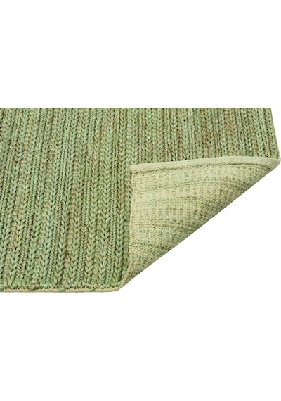 Eko Halı Netra Trıple Green Xw Farklı Örgü Dokusuna Sahip El Dokuma Naturel Jüt Hasır Halı - 80X150