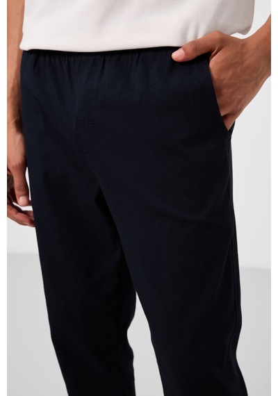 Tommylife Lacivert Standart Fit Dokuma Hafif Esnek Chino Erkek Pantolon - 82180 Lacivert