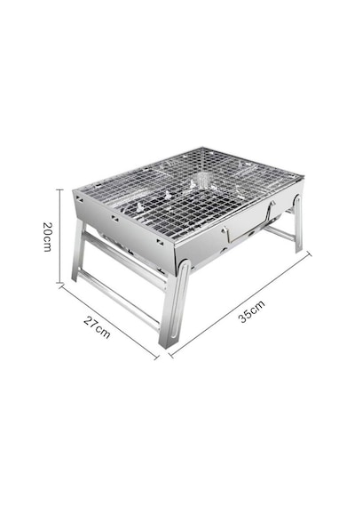Madfox Roadtrip Portatif Katlanır Bbq Mangal Silver Çok Renkli