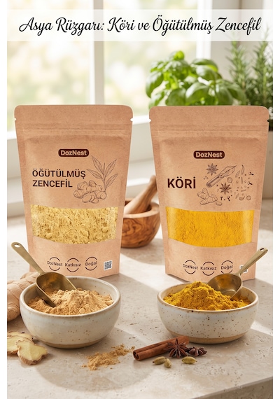 Doznest Asya Rüzgarı: Köri 100 Gr Ve Öğütülmüş Zencefil 100 Gr