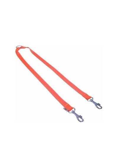 Dokuma İkili Köpek Gezdirme Aparatı Turuncu 2,5x70-60 Cm