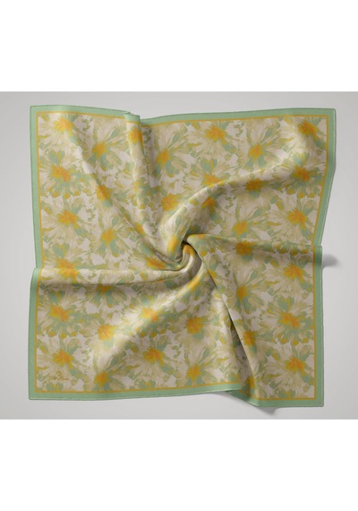 Silk Home Velora Eşarp 161001-30 Su Yeşili, Turuncu, Sarı, Yeşil