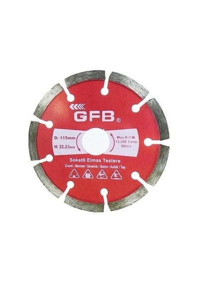 Gfb Soketli Elmas Beton-mermer Kesici 180mm Gfb2389