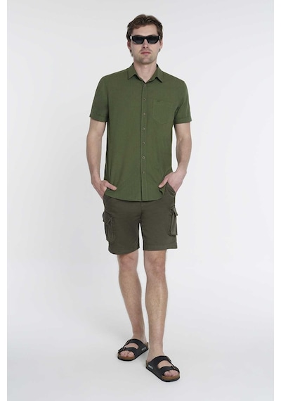 Loft Regular Fit Erkek Kısa Kollu Gömlek Lf2024492 Haki