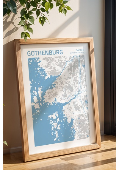 Göteborg İsveç Gothenburg-sweden Şehir Haritası Çerçeveli Tablo Lüks Salon Duvar Dekorasyonu Tablo Kayın Göteborg İsveç Gothenburg-sweden Şehir Haritası Çerçeveli Tablo Lüks Salon Duvar Dekorasyonu Tablo Kayın