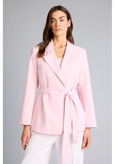 Defacto Regular Fıt Ceket Yaka Blazer Ceket H0851ax26smpn69 Pembe-pn69