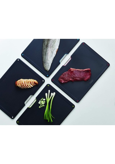 Joseph Joseph Folio Standlı Kesme Tahtası 4 Lü Siyah