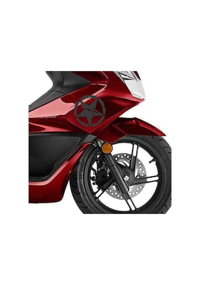 Deeb Army Honda Pcx Yıldız Sticker Etiket Mat Siyah 2 Adet