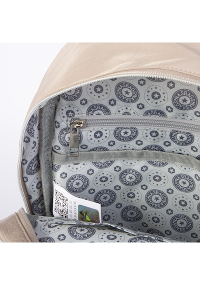 Nas Bag Unisex Büyük Boy Çok Gözlü Su Geçirmez Sırt Çantası Vizon