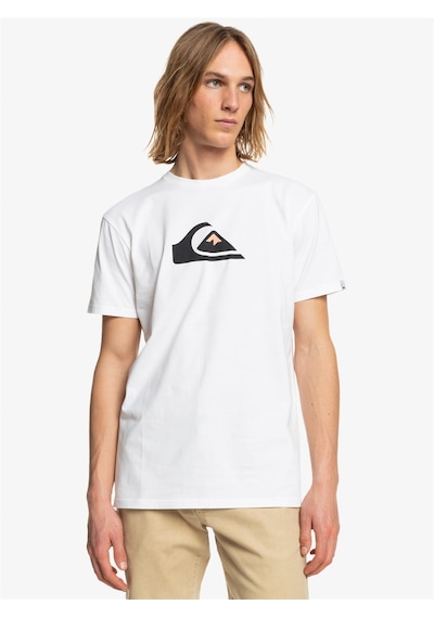 Quiksilver Comp Logo SS Erkek T-Shirt-23049 Beyaz