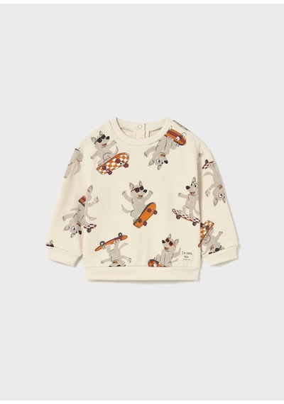 Mayoral Erkek Bebek Sweatshirt 2417 Krem
