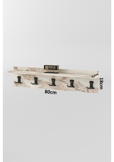 Askılık Duvar Elbise Askılığı Portmanto 80 Cm Efes Düz Çok Renkli
