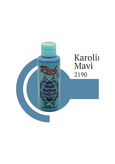 Rich Multi Surface Akrilik Boya 120 Cc. 2190 Karolina Mavi