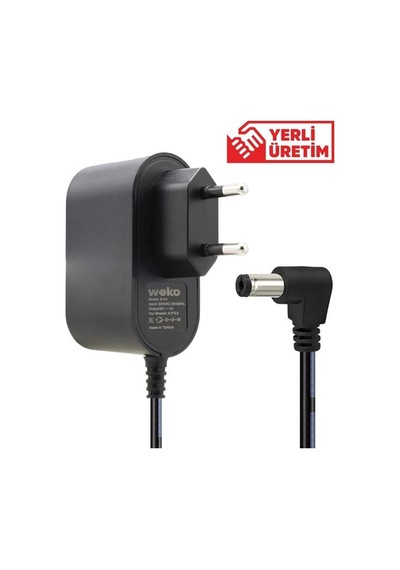 Weko Wk-21690 9 Volt 1 Amper 5.5 2.5 Mm Uçlu Priz Tipi Adaptör Diğer