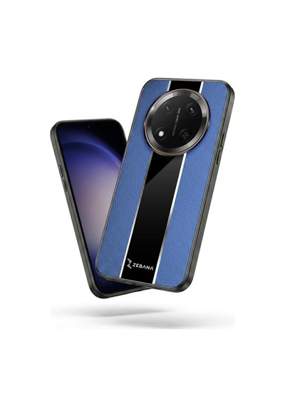 Honor Magic 7 Lite  Kılıf Premium Deri Kılıf Mavi