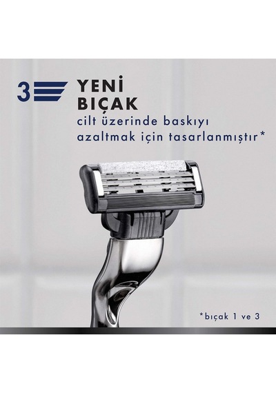 Mach3 Charcoal Yedek Tıraş Bıçağı 4'lü