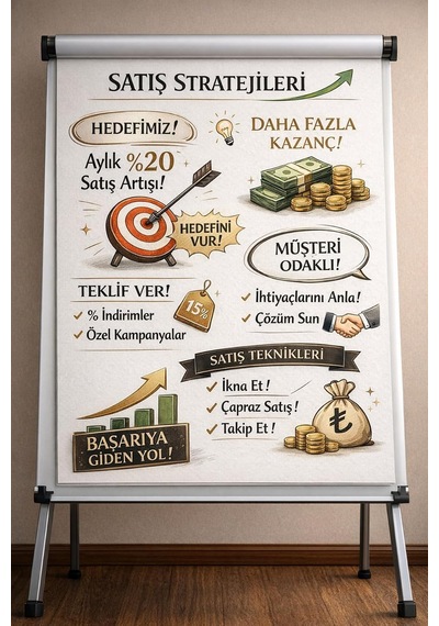 Tr Flipchart Kağıdı Pano Kağıdı Yazı Tahtası Kağıdı 64x90 Düz 25 Li 1,152 Kg Genel