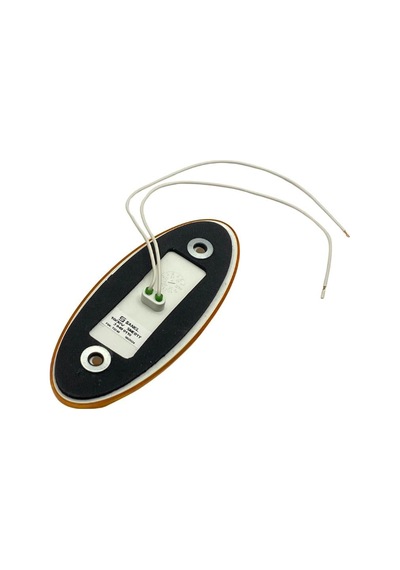 12v-24v Yan Sinyal Lambası Dorse Side Marker Sarı Oval 4 Ledli 120 50 Mm