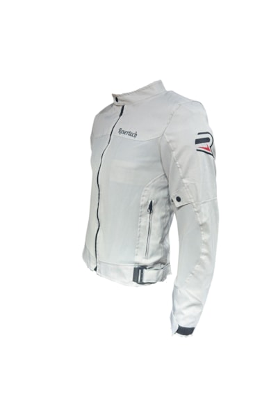 Revertech Aura Beyaz / Bel, Dirsek Ve Sırt Korumalı Motosiklet Montu + Buff