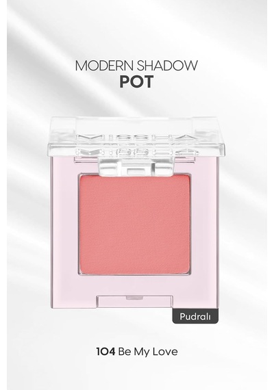 Mat Pudra Dokulu Tekli Göz Farı Modern Pot 104 Be My Love 104 Be My Love
