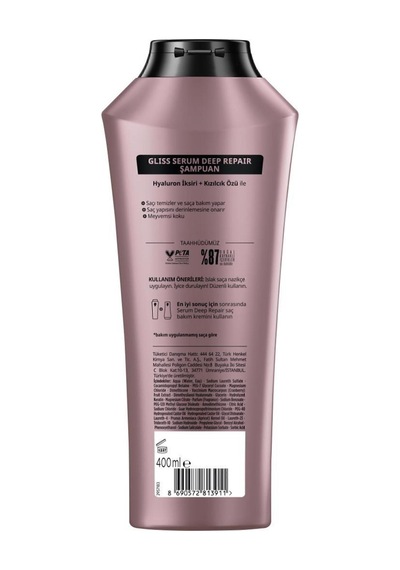 Gliss Serum Deep Repair Şampuan 2 x 400 ML + Sıvı Saç Kremi 200 ML