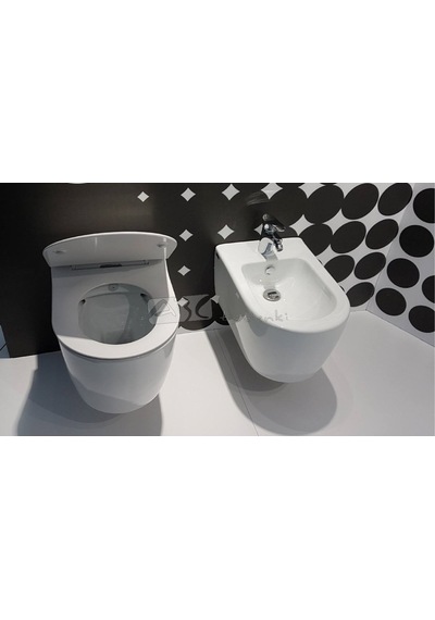 İdevit Alfa Kanalsız Rimless Asma Klozet ve Kapak Pp Soft