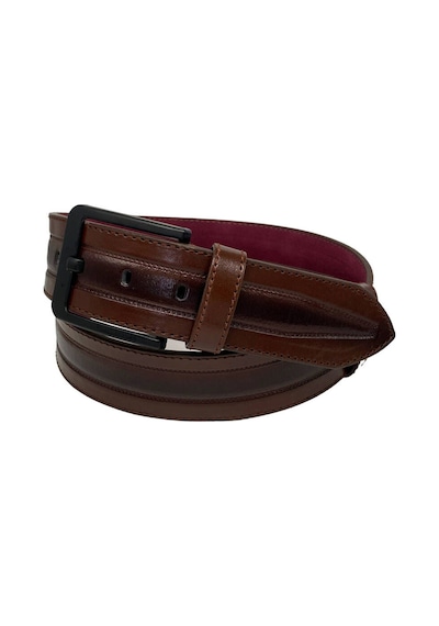Süzer Deri Kahverengi Suni Deri Dikişli Model 4.5 Cm.lik Spor Kot Kemer - 4513-61-22ks Kahverengi