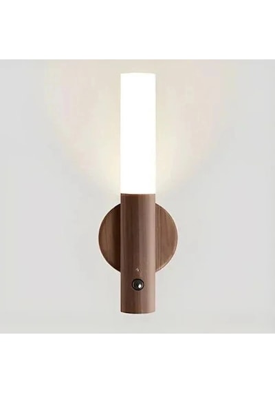 1w Magnetli Sensörlü Led Aplik Hs-5890 Kablosuz Duvar Lambası Gün Işığı Çok Renkli