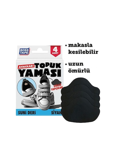 Boss Tape Yeni Topuk Yaması Siyah Bt-07005