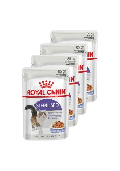 Tr Pouch Jelly Sterilised Kısırlaştırılmış Yaş Kedi Maması 85 Gr X 4 Adet
