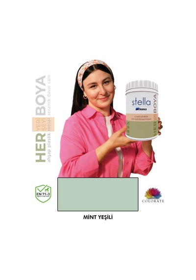 Stella Serisi Yeni Nesil Yüzey Dönüşüm Boyası - Mint Yeşili Diğer