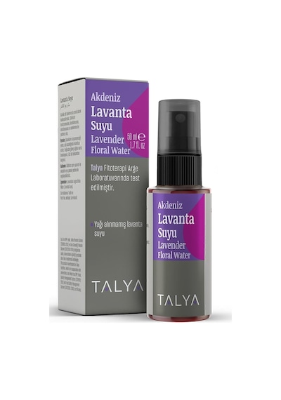 Akdeniz Lavanta Suyu,%100 Saf, Doğal Ve Katıksız, Sprey Şişe, Ferahlatıcı Etkili Tonik, 50 Ml