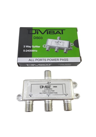 Divisat 1/3 Splitter 5-2400 1 Giriş 3 Çıkış Bölücü