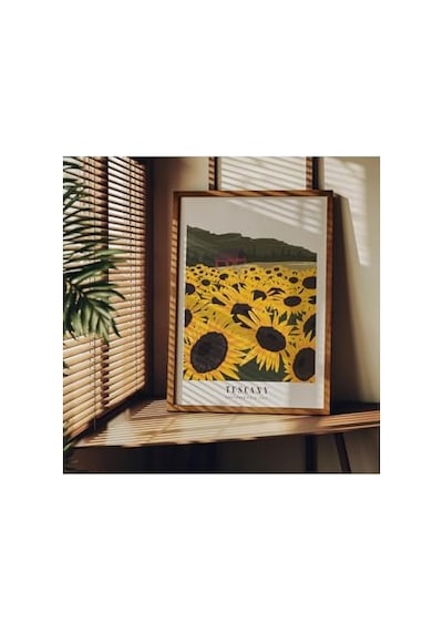 Manzara Çerçevesiz Poster, Modern Dekoratif Çerçevesiz Poster, Tablo, Tuscany, 40 X 50