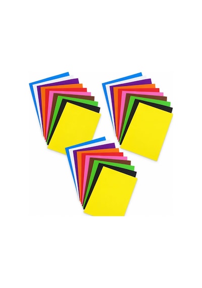 30 Adet A4 Renkli Elişi Kağıdı 10 Farklı Canlı Renk, Her Renkten 3 Adet 21 X 29,7 Cm 80 Gr Kesme, Katlama, Hobi, Okul Ve Sanat Etkinlikleri İçin