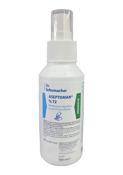 Dr.schumacher Aseptoman %72 Alkol Bazlı Hijyenik El Dezenfektanı 100ml