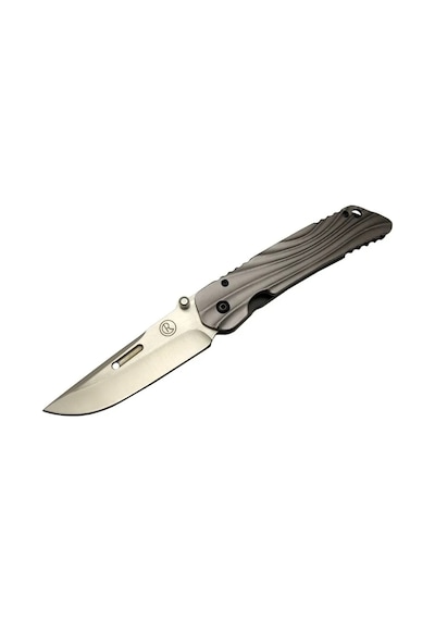 Umnumzaan T 50 Gri Kamp Çakı 22,5cm - Manuel, Kemerlikli, Oluklu