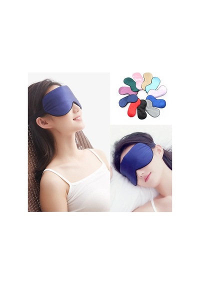 Pazarız Uyku Göz Bandı Maskesi Işık Önleyici Gözlük Maske Bant Eye Mask Pembe Beyaz