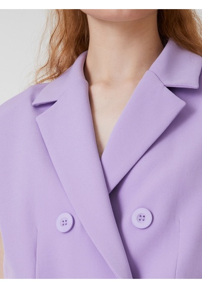 Regular Fit Kadın Yelek Lilac