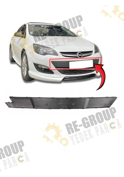 Opel Astra J Ön Tampon Plakalık Alt Plastiği -2012 Sonrası - 1401036