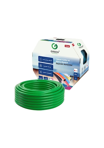 Greengarden Efes 361225 Bahçe Hortumu 1/2-25 Mt