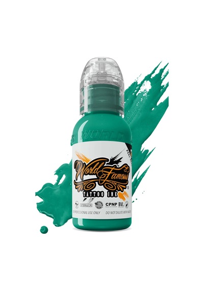 World Famous Caribbean Sea Dövme Boyası 30ml Canlı Aqua Mavi-yeşil Profesyonel Tattoo Ink