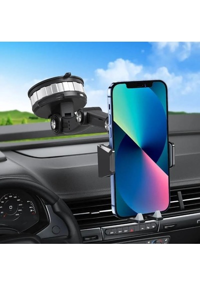 Coofbe Süper Vantuzlu Teleskopic Ayarlanabilir Ön Cam Araç Tutucu Torpido Üstü Araç Telefon Tutucu