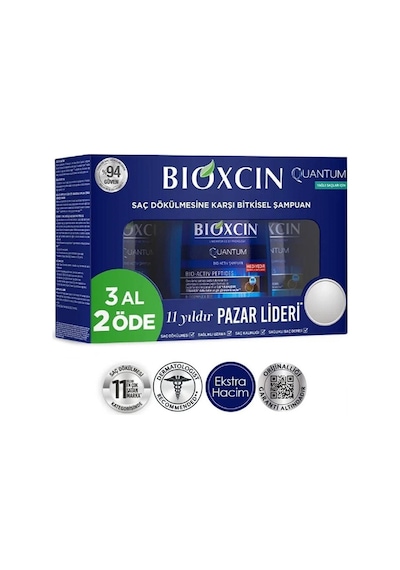 Quantum Şampuan 3 Al 2 Öde Yağlı Saçlar Için 3x300 Ml -vb809