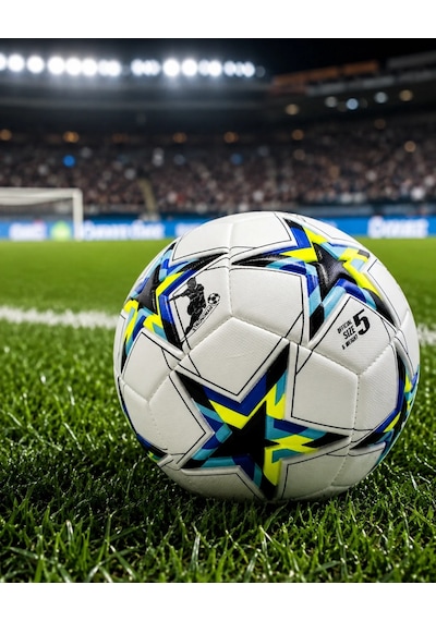 Mey İthalat Antrenman Ve Maç İçin Futbol Topu Kaymaz Yüzeyli Dengeli Sekme Yapısı Çok Renkli