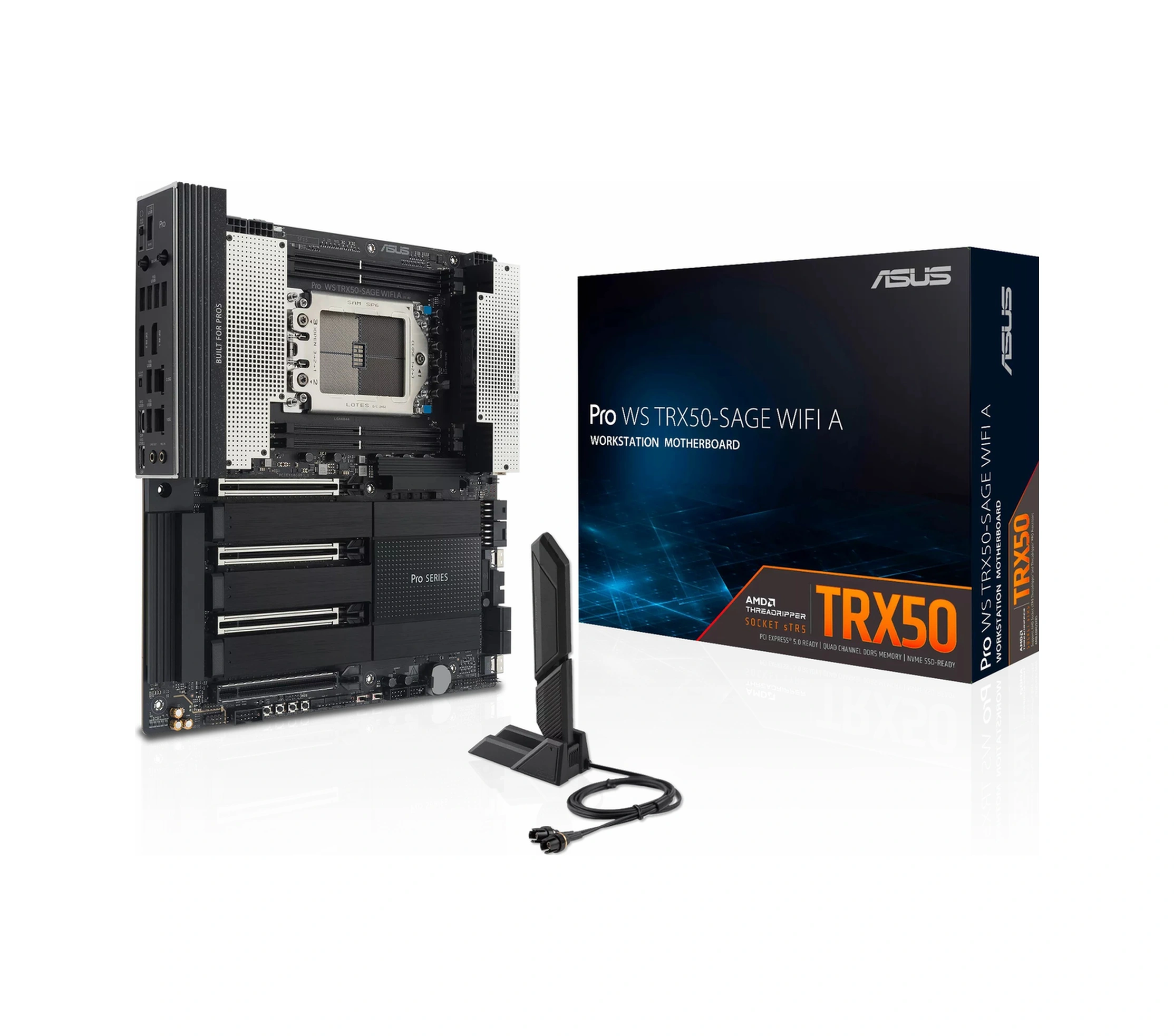 Asus Pro Ws Trx50-sage Wifi A Ddr5 6400mhz Oc M.2 Usb-c Pcıe 5.0 Tr5 Ceb Anakart